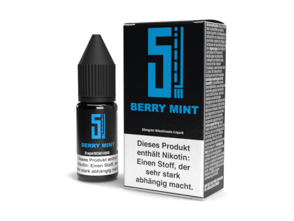 5EL - Berry Mint - Nikotinsalz Liquid für Frische Genuss