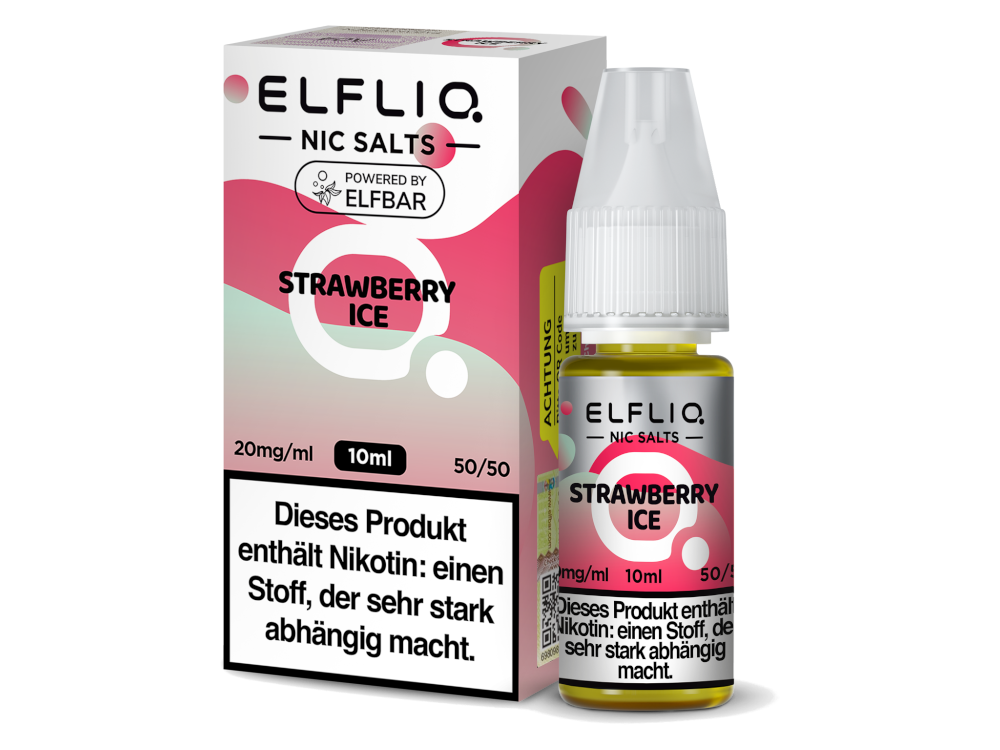 ELFLIQ - Strawberry Ice - Nikotinsalz Liquid Genuss Pur