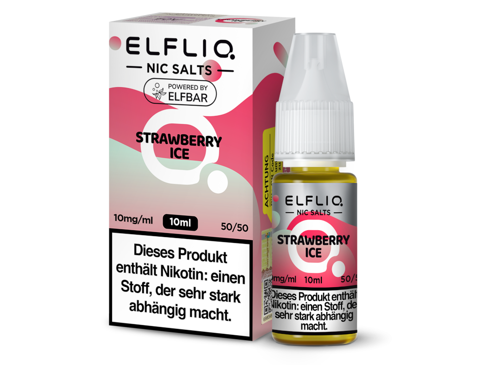 ELFLIQ - Strawberry Ice - Nikotinsalz Liquid Genuss Pur