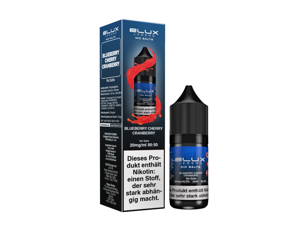 Elux - Nikotinsalz Liquid mit Beerenmix Geschmack