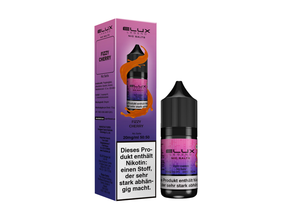 Elux - Nikotinsalz Liquid - Erfrischende Fizzy Cherry Mischung