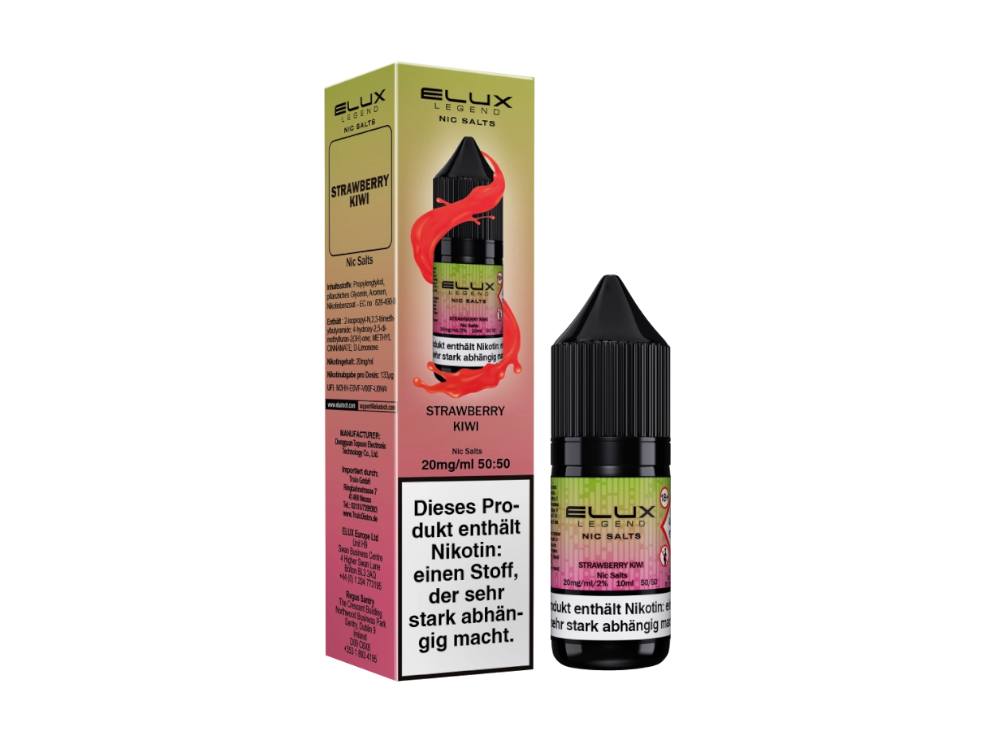 Elux Nikotinsalz Liquid Strawberry Kiwi Fruchtiger Genuss