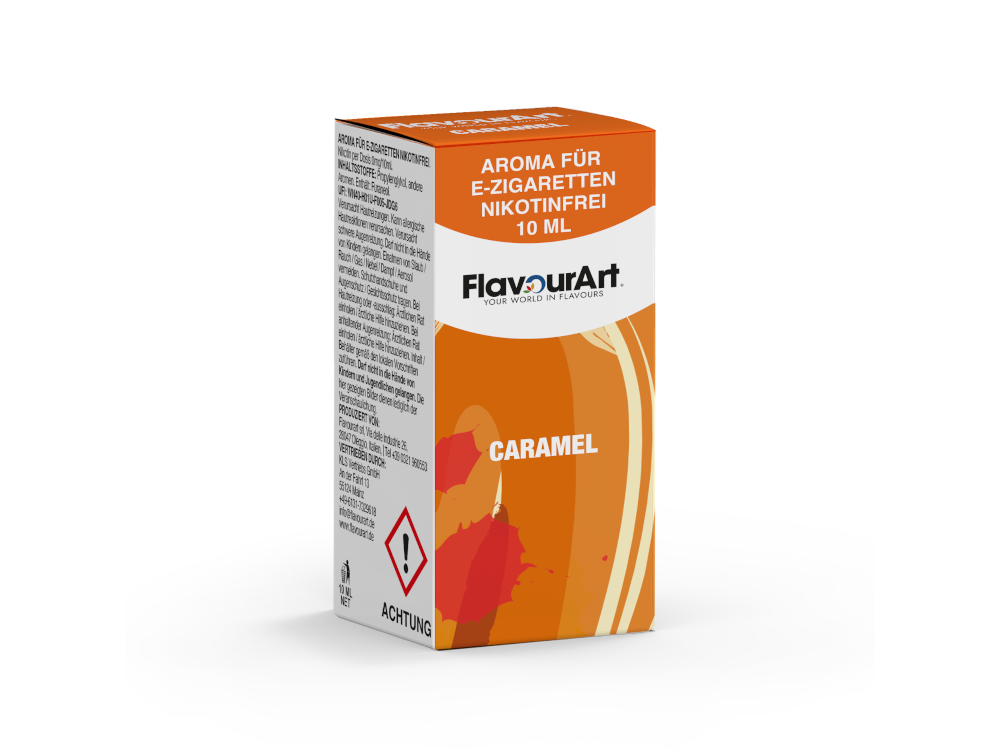 FlavourArt Caramel Aroma 10ml Hochkonzentriert Selbstmischen