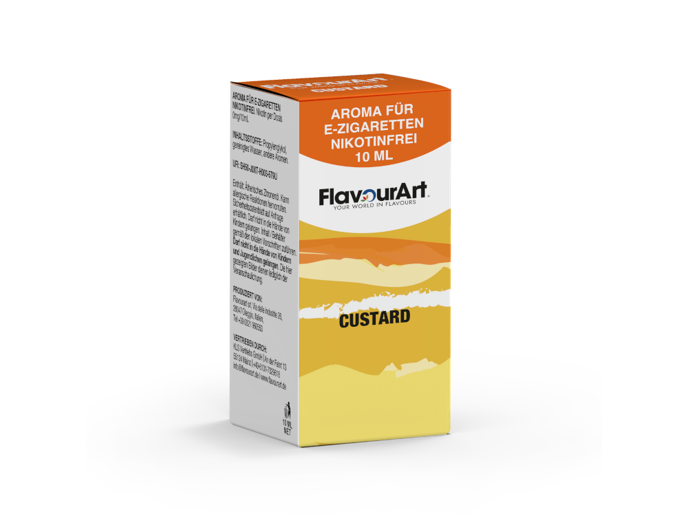 FlavourArt Custard Aroma 10 ml Hochdosiert Aromakonzentrat