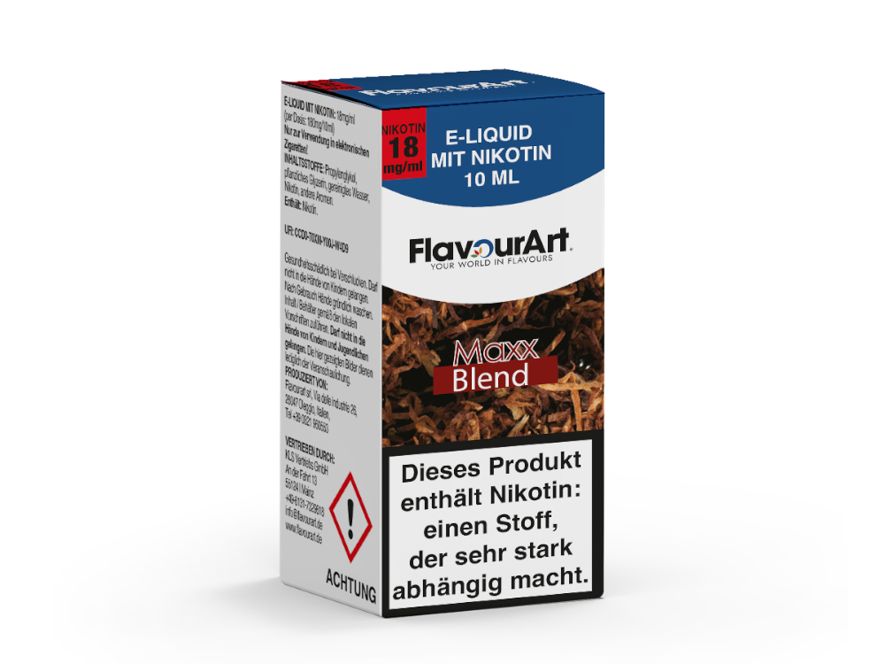 FlavourArt Maxx-Blend E-Liquid Würziger Tabak