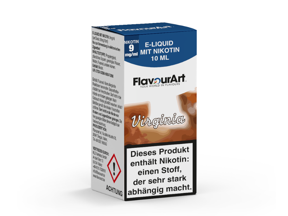FlavourArt Virginia E-Liquid Tabakgeschmack Intensiv