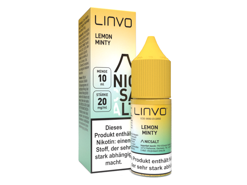Linvo - Lemon Minty Nikotinsalz Liquid 20 mg/ml Frisch Und Stark