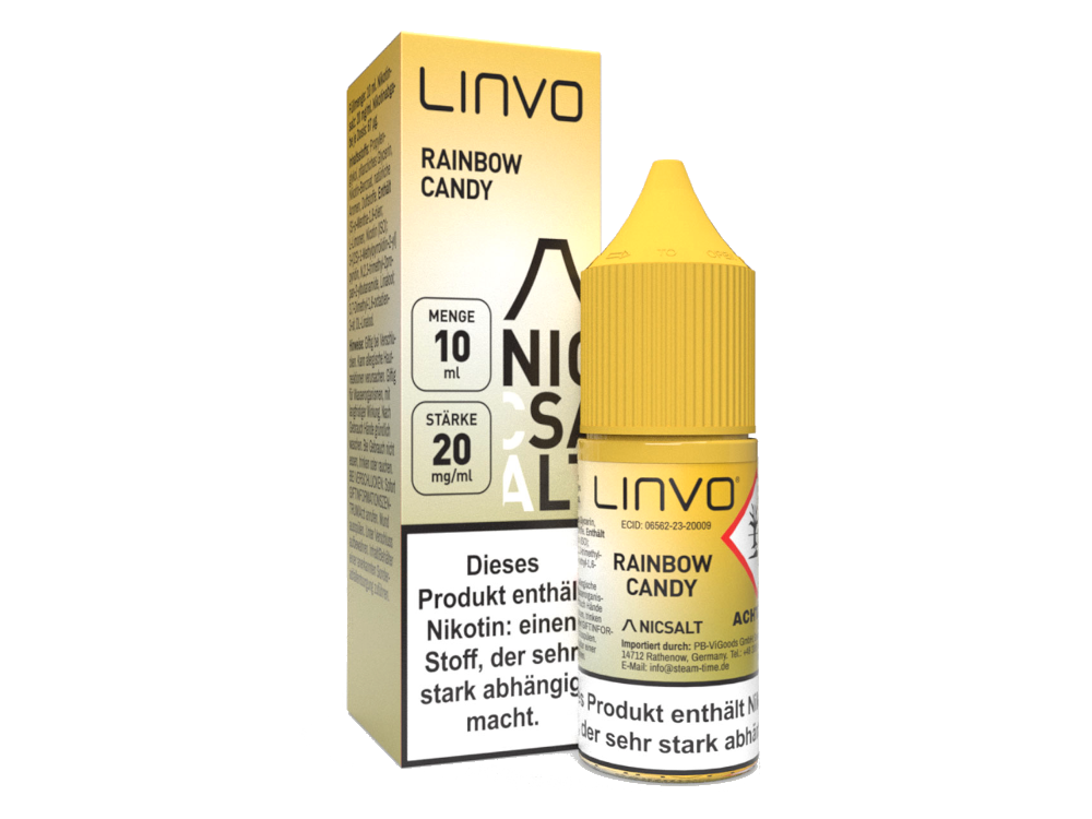 Linvo - Rainbow Candy Nikotinsalz Liquid 20 mg/ml Erfrischend Süß
