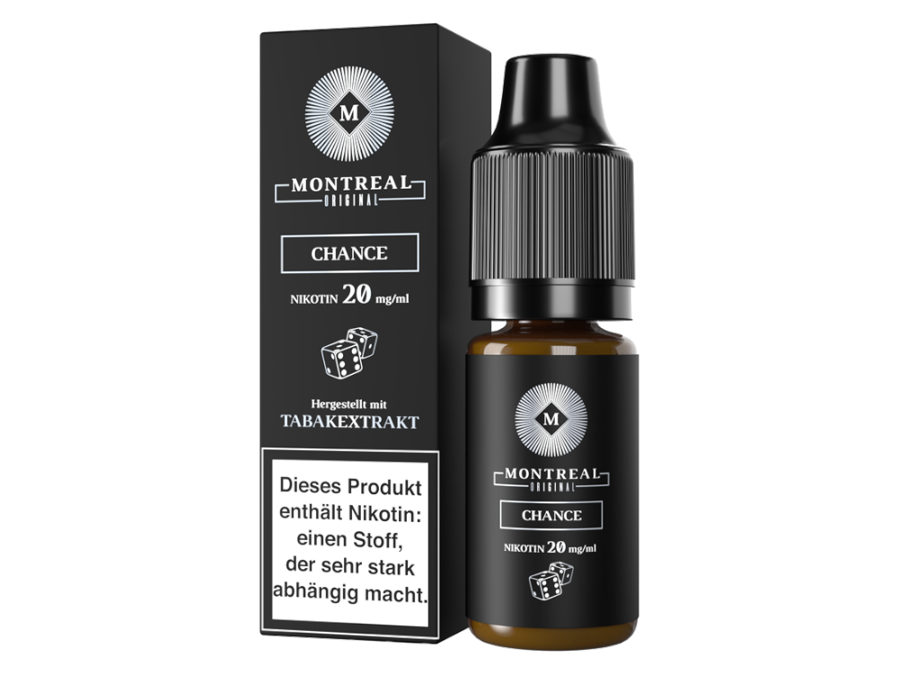 Montreal Original Nikotinsalz Liquid Chance Geschmackvoller Tabak