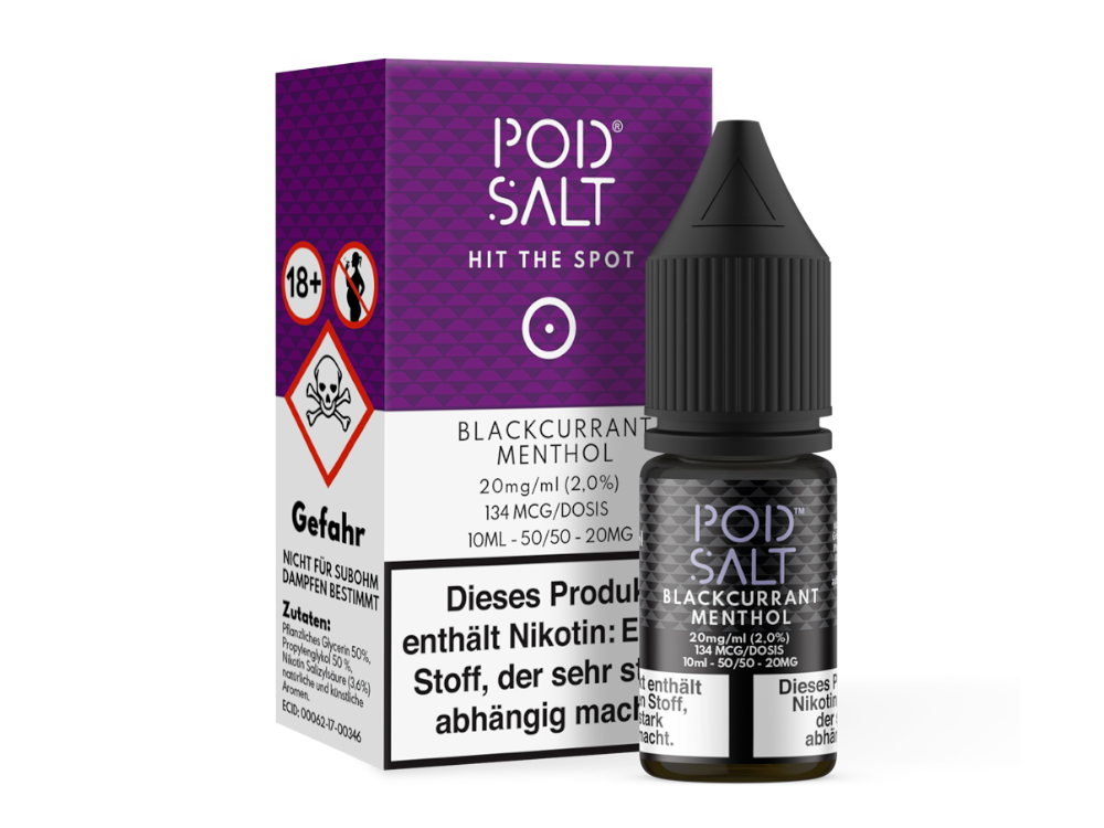 Pod Salt - Blackcurrant Menthol Nikotinsalz Liquid 10ml