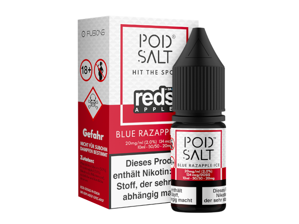 Pod Salt Fusion - Blue Razapple Ice Nikotinsalz Liquid