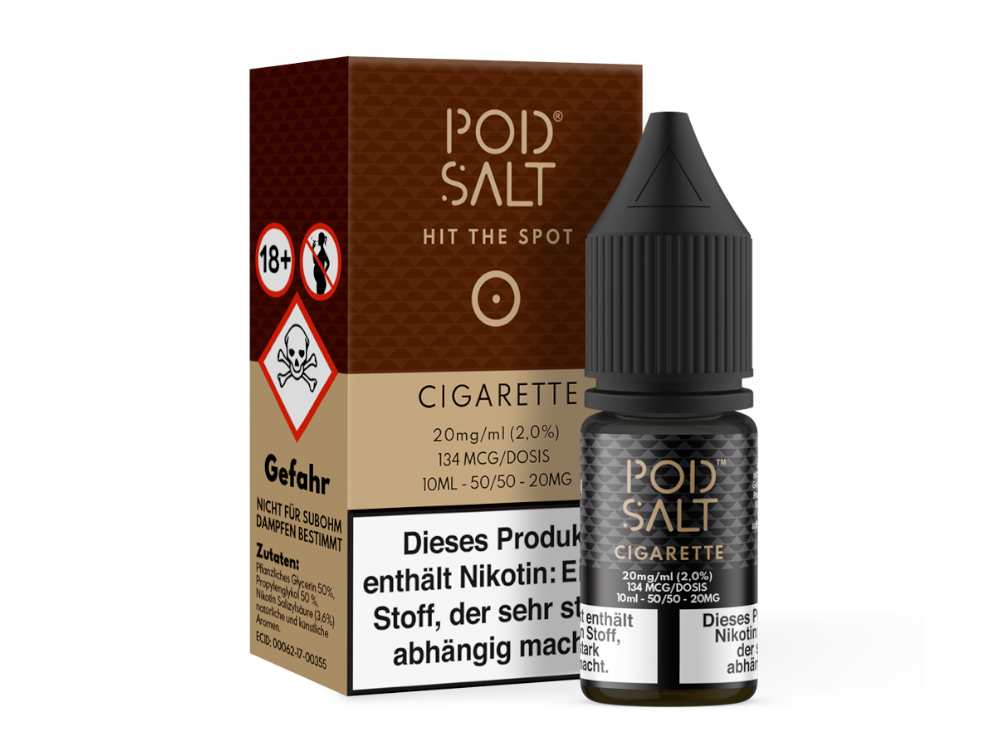 Pod Salt - Cigarette Nikotinsalz Liquid für vollen Geschmack