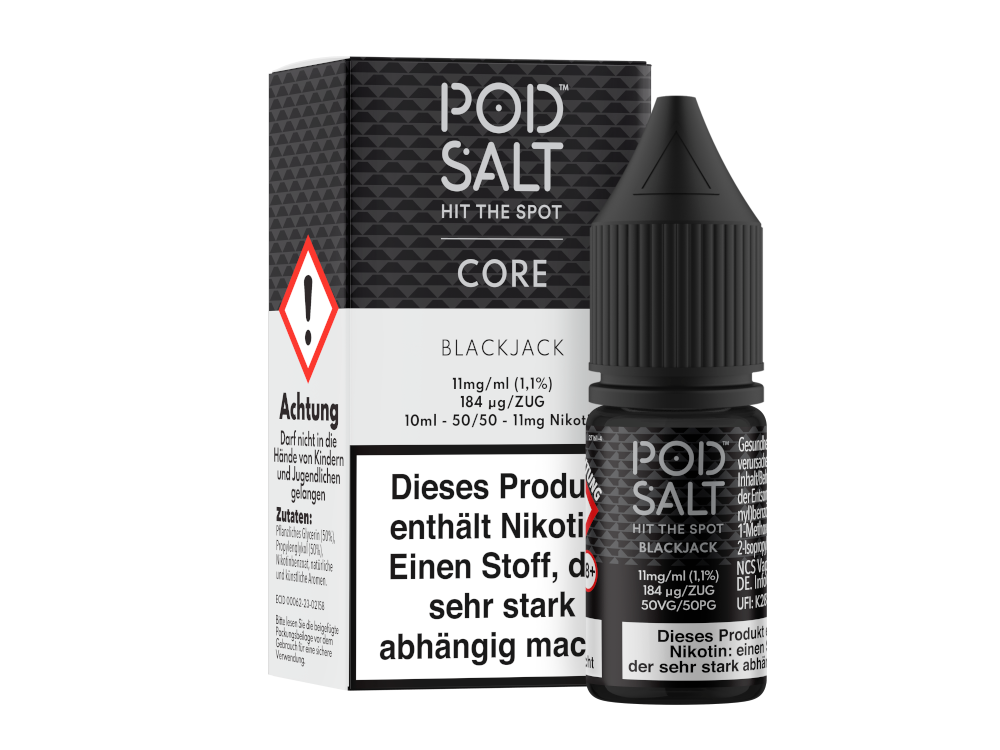 Pod Salt Core - Nikotinsalz Liquid Blackjack Genuss