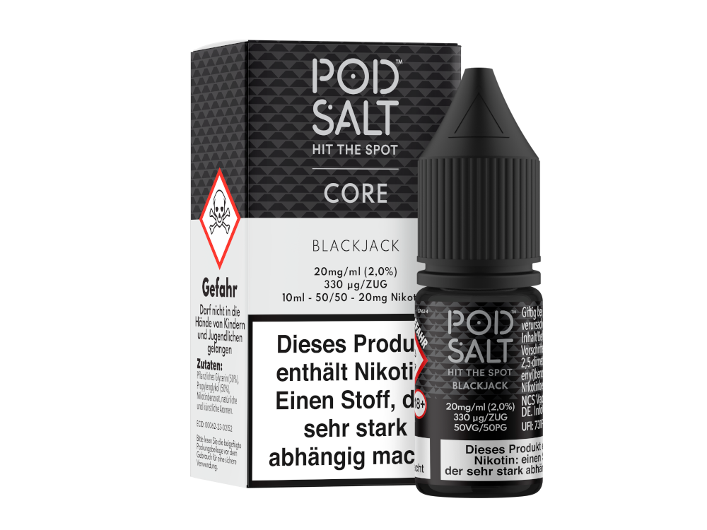 Pod Salt Core - Nikotinsalz Liquid Blackjack Genuss