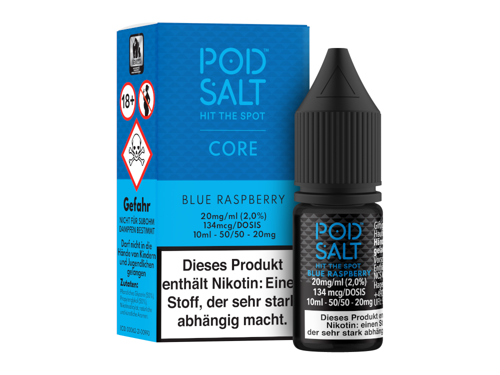 Pod Salt Core - Nikotinsalz Liquid - Himbeer Genuss
