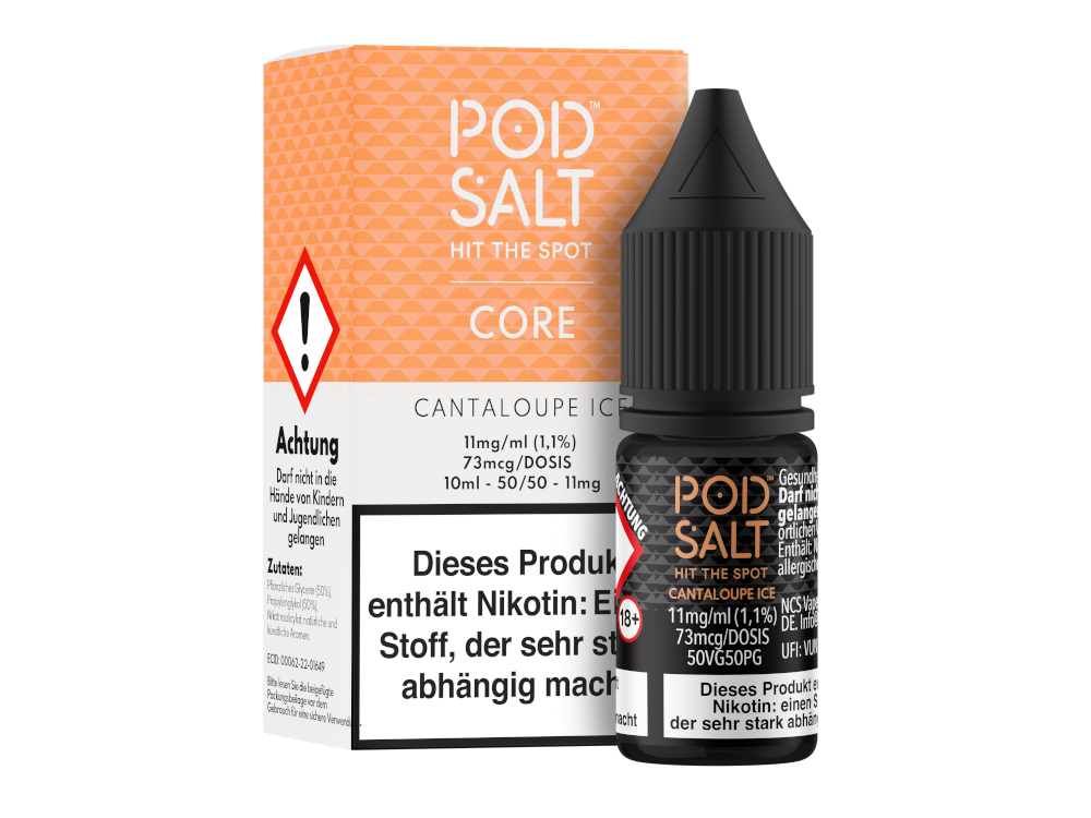 Pod Salt Core - Nikotinsalz Liquid Cantaloupe Ice Genießen