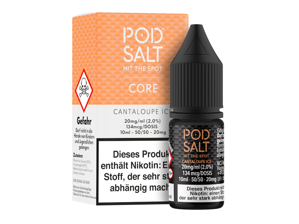 Pod Salt Core - Nikotinsalz Liquid Cantaloupe Ice Genießen