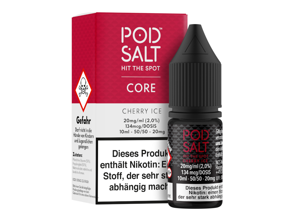 Pod Salt Core - Nikotinsalz Liquid Cherry Ice Frisch