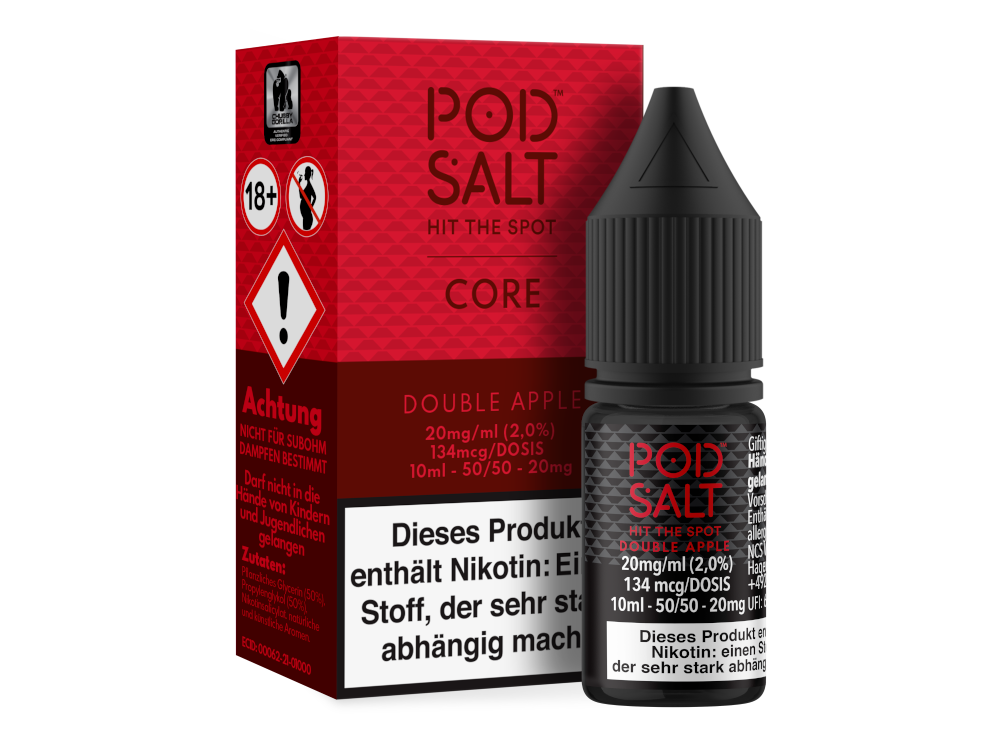 Pod Salt Core - Nikotinsalz Liquid mit Doppelt Apfel Aroma