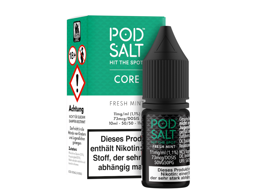 Pod Salt Core - Nikotinsalz Liquid - Frischer Minzgeschmack