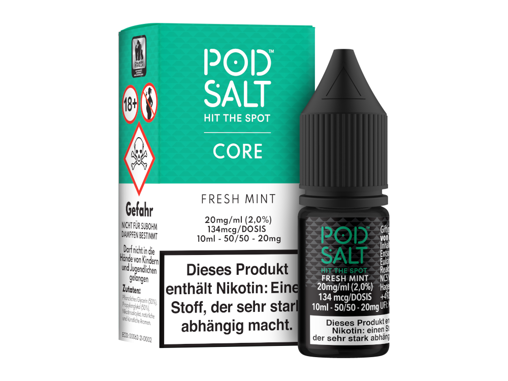 Pod Salt Core - Nikotinsalz Liquid - Frischer Minzgeschmack