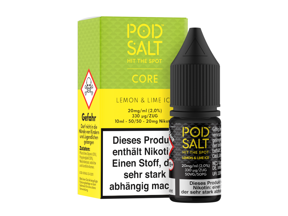 Pod Salt Core - Nikotinsalz Liquid Lemon & Lime Ice