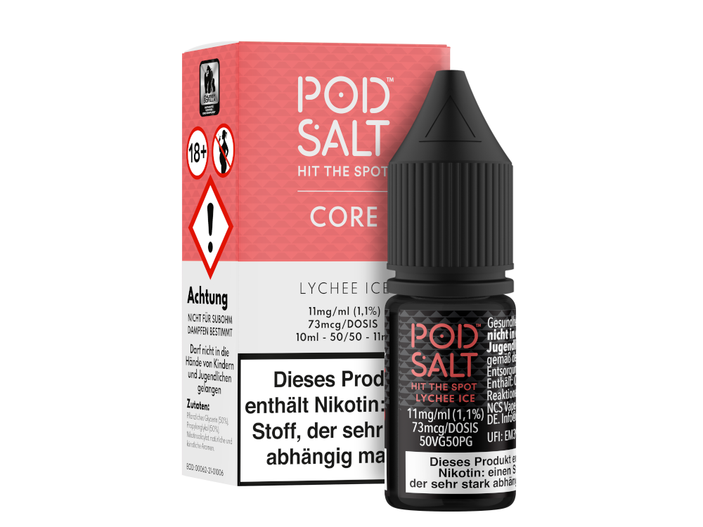 Pod Salt Core - Nikotinsalz Liquid - Kühler Lychee Genuss