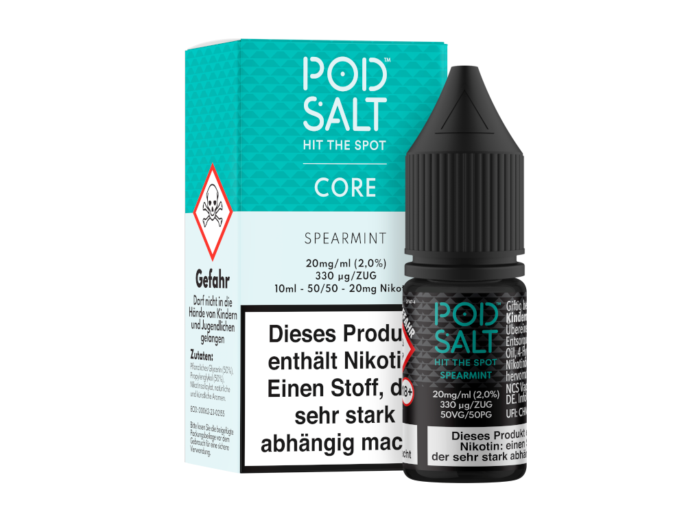 Pod Salt Core Nikotinsalz Liquid Spearmint Frischer Genuss