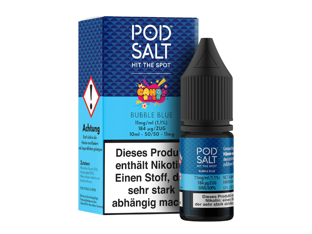 Pod Salt Fusion - Bubble Blue - Fruchtiger Nikotinsalz Genuss