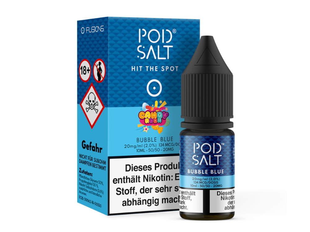 Pod Salt Fusion - Bubble Blue - Fruchtiger Nikotinsalz Genuss