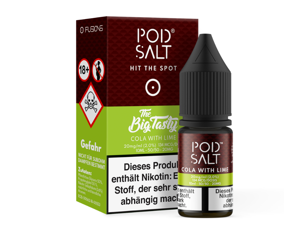 Pod Salt Fusion - Cola mit Limette Nikotinsalz Liquid