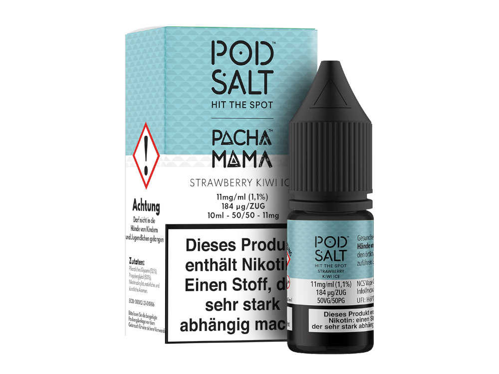 Pod Salt Fusion - Strawberry Kiwi Ice Nikotinsalz Genuss