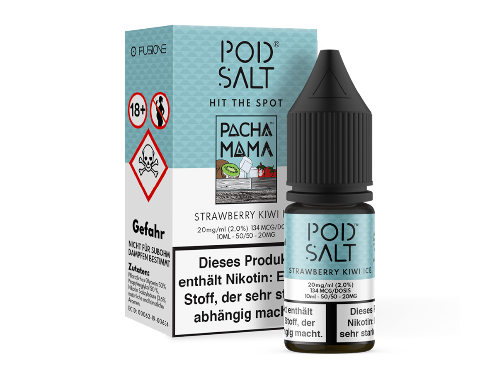 Pod Salt Fusion - Strawberry Kiwi Ice Nikotinsalz Genuss