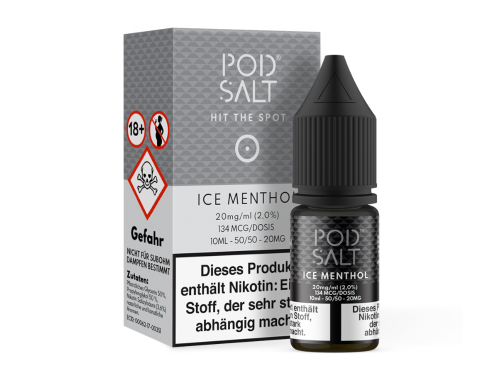 Pod Salt - Ice Menthol - Nikotinsalz Liquid Frischer Genuss