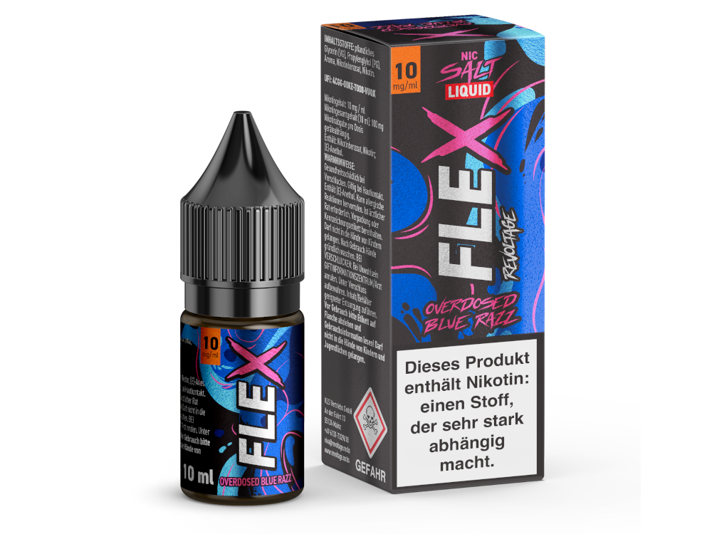 Revoltage FLEX Nikotinsalz Liquid Blue Razz Genuss