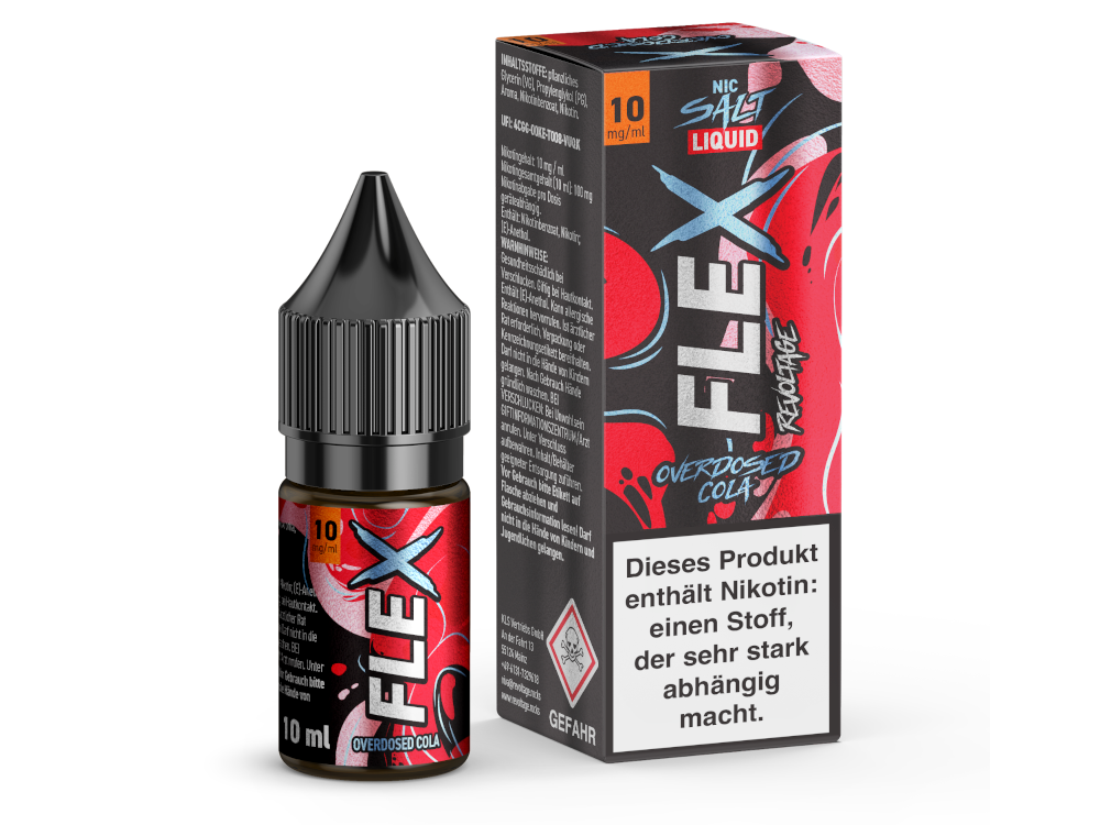 Revoltage - FLEX Nikotinsalz Liquid - Cola Genuss Pur