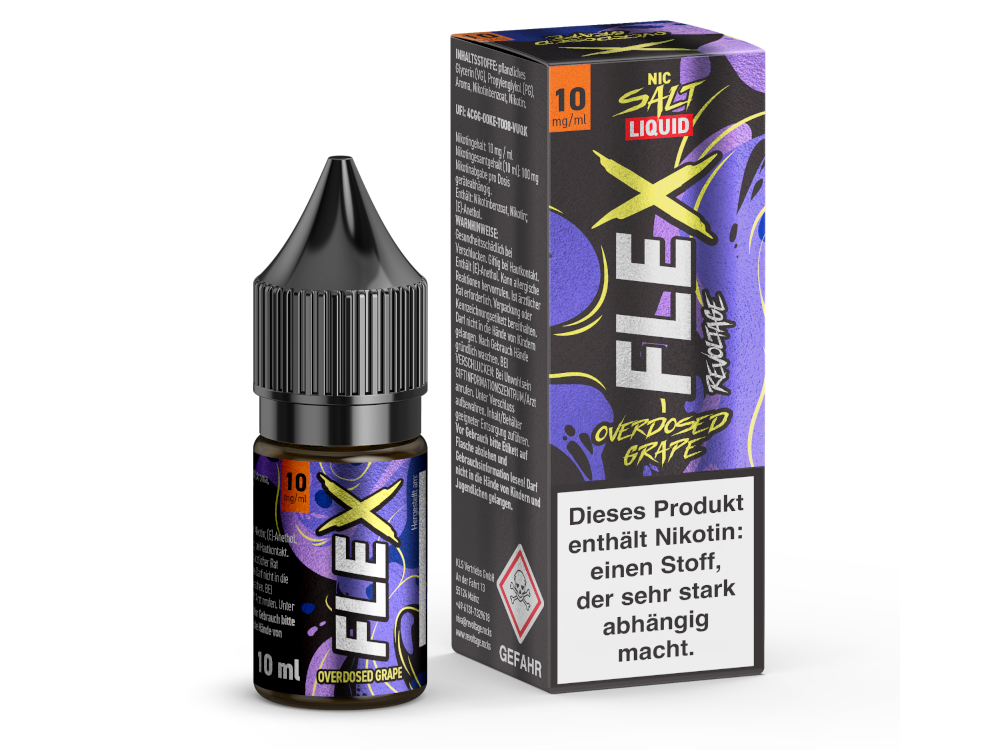 Revoltage FLEX Nikotinsalz Liquid Grape Geschmackserlebnis