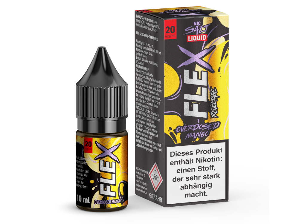 Revoltage FLEX Nikotinsalz Liquid Mango Genuss Pur