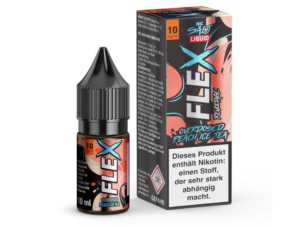 Revoltage FLEX Nikotinsalz Liquid Pfirsich Eistee Genuss