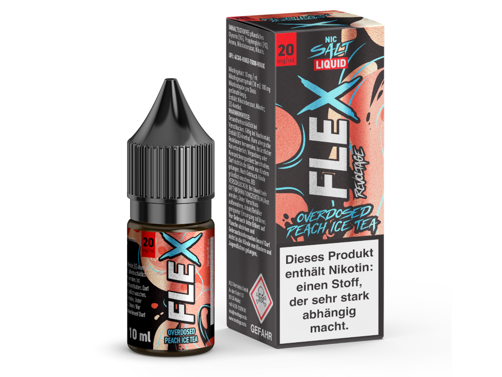 Revoltage FLEX Nikotinsalz Liquid Pfirsich Eistee Genuss