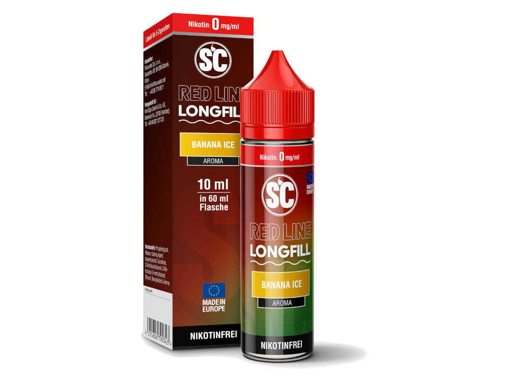 SC - Red Line Longfills 10 ml - Banana Ice Frischer Genuss