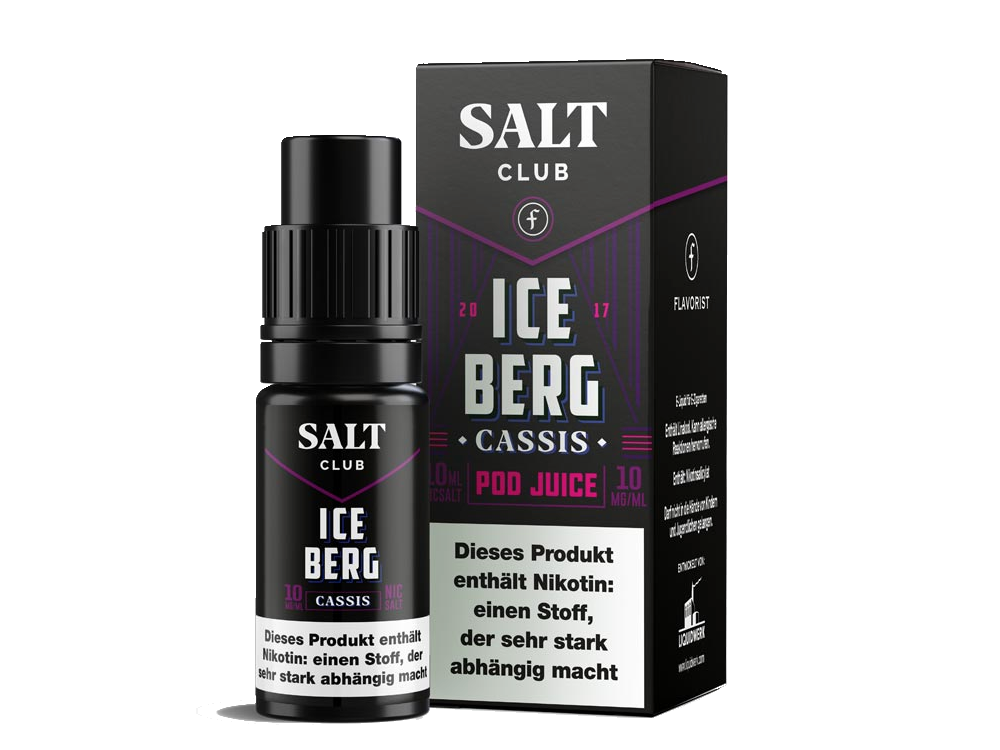 Salt Club Nikotinsalz Liquid Cassis Fruchtig und Kühl