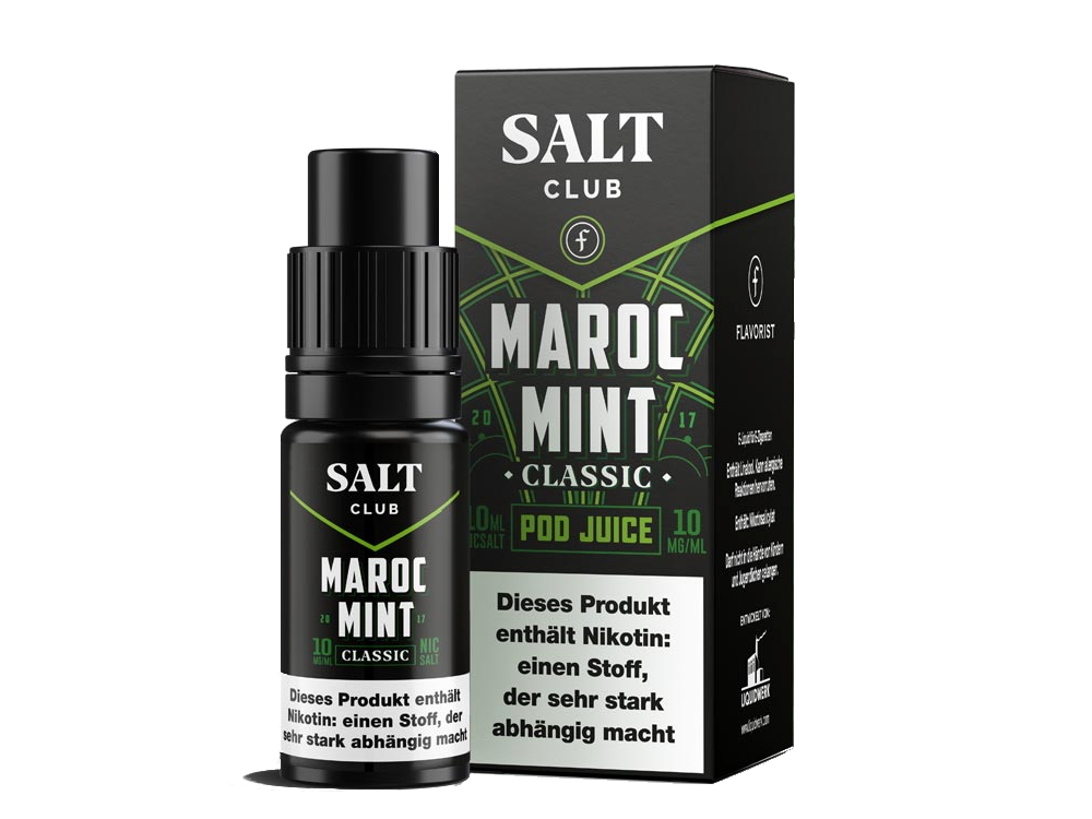 Salt Club Maroc Mint Nikotinsalz Liquid für Frische