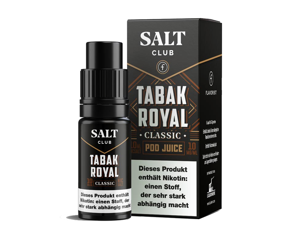 Salt Club Nikotinsalz Liquid Tabak Royal Classic Genuss
