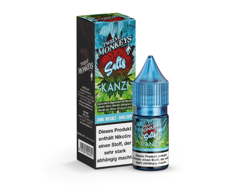 Twelve Monkeys - Iced - Nikotinsalz Liquid - Kanzi Frischer Genuss