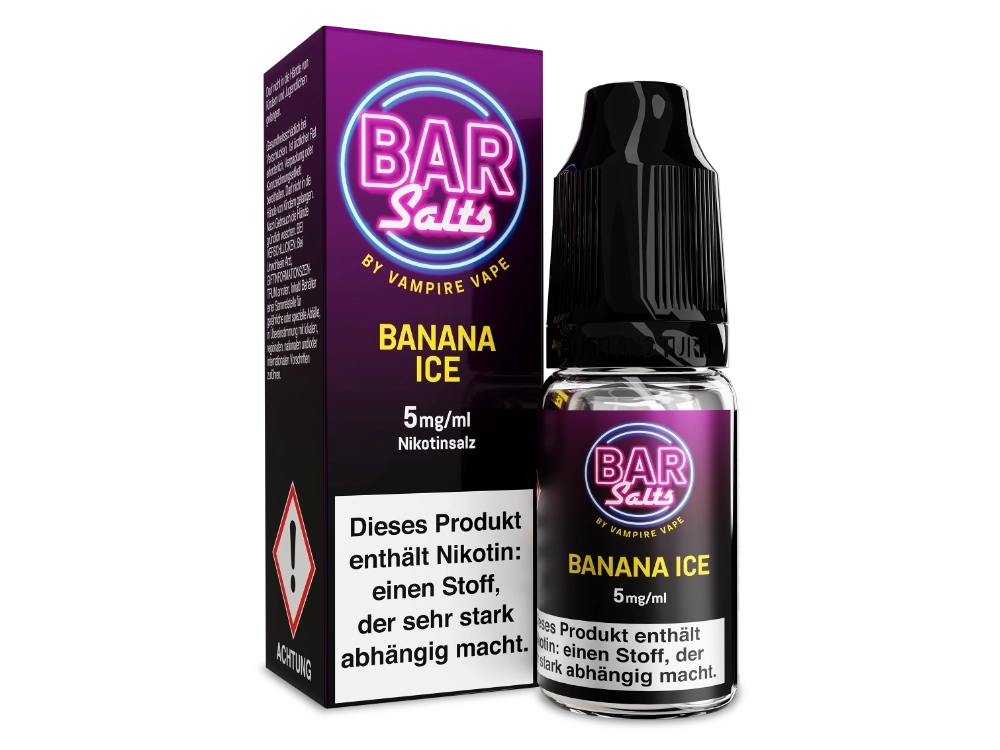 Vampire Vape - Bar Salts - Nikotinsalz Liquid - Banana Ice Kühlen Geschmack