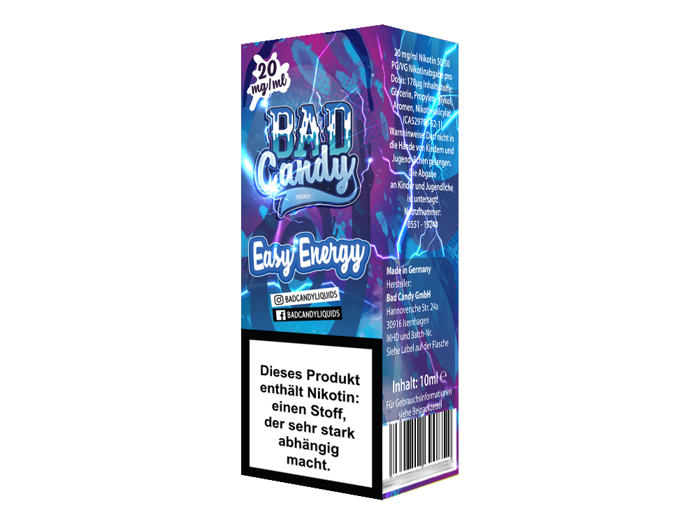 Bad Candy Liquids - Easy Energy Nikotinsalz Liquid