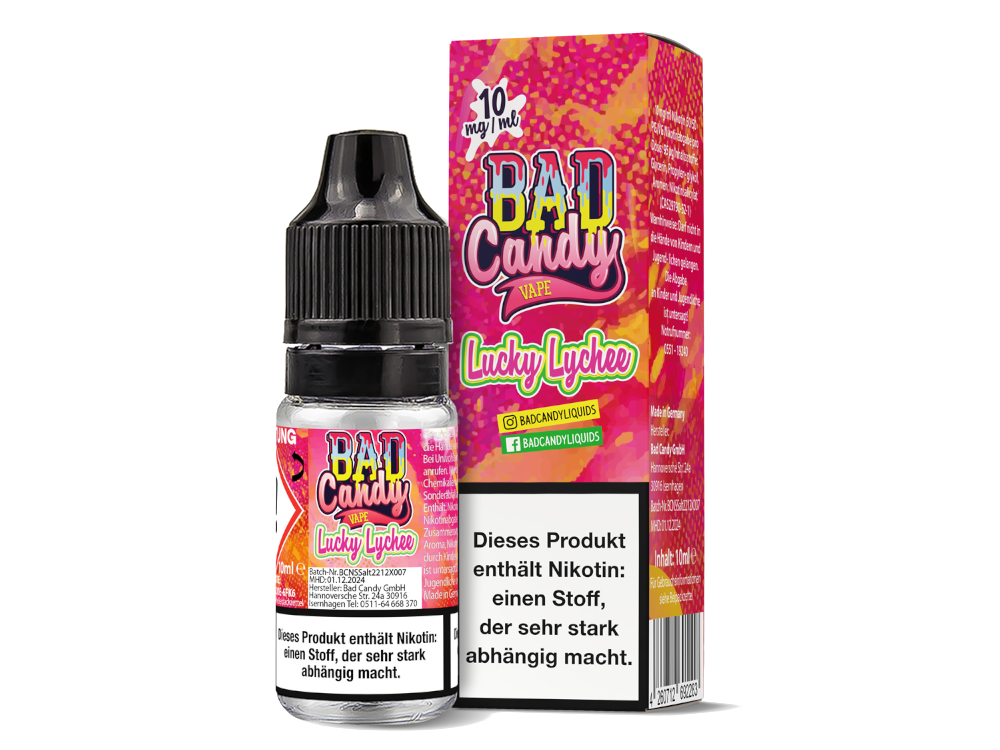 Bad Candy Liquids - Lucky Lychee Nikotinsalz Liquid Genuss