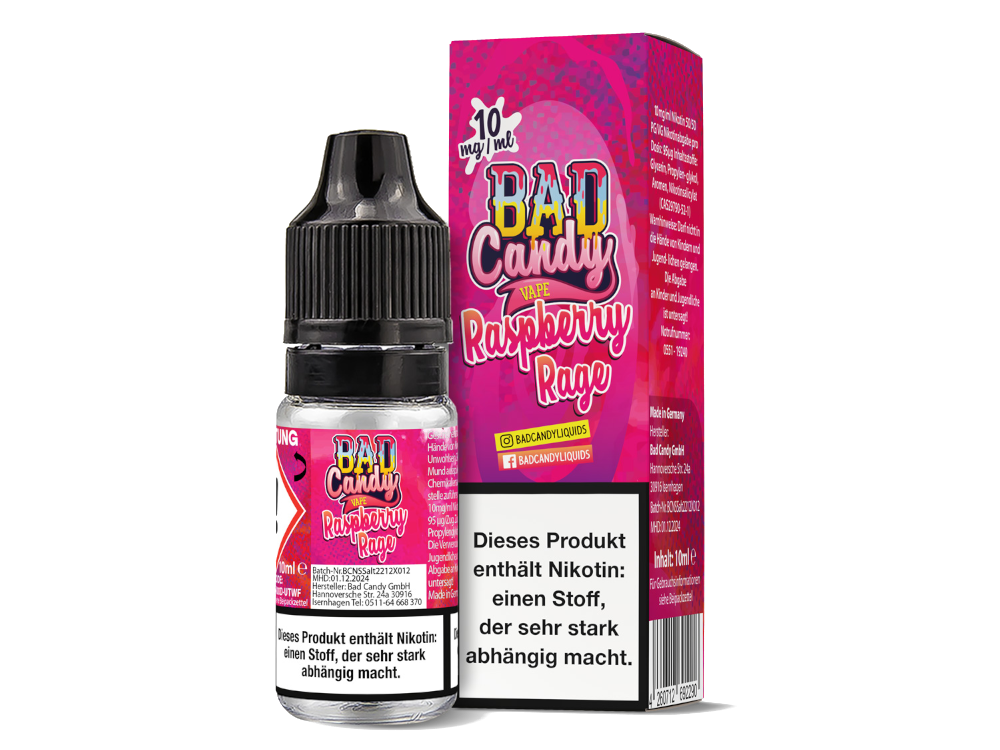 Bad Candy Liquids - Raspberry Rage Nikotinsalz Genuss