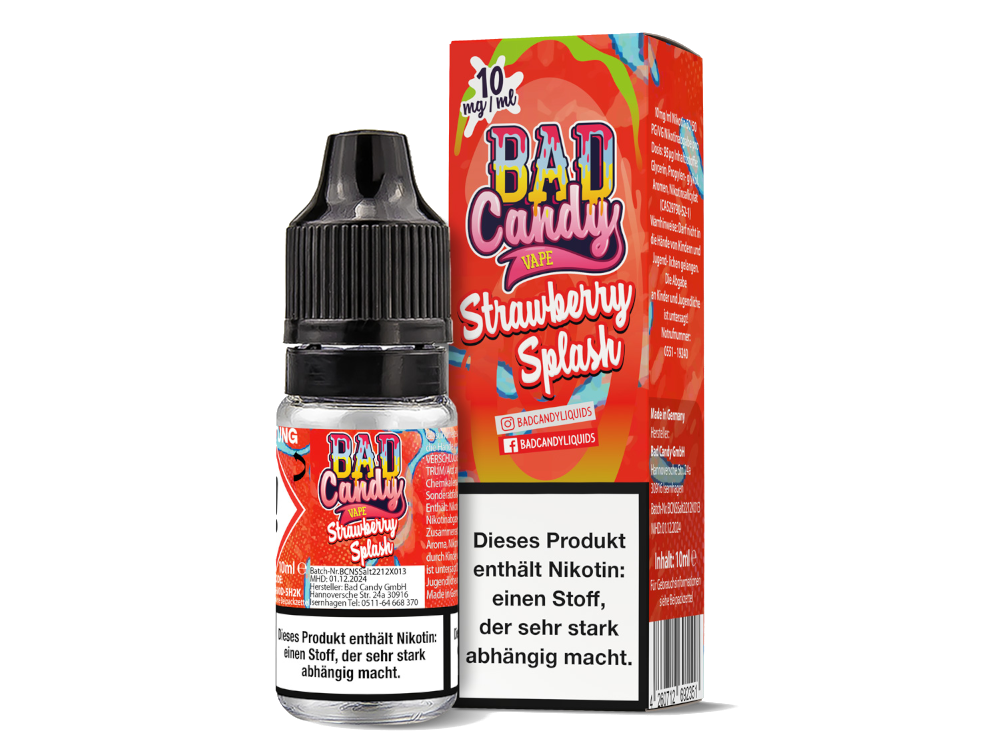 Bad Candy Liquids Strawberry Splash Nikotinsalz 10 mg/ml